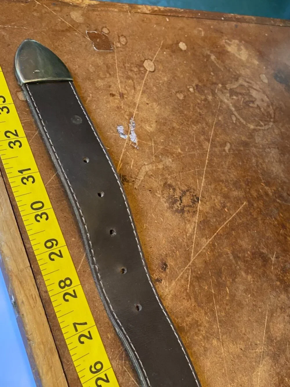 Vintage Absolutely Fresh Prestige Leather Belt Made in USA Size 29